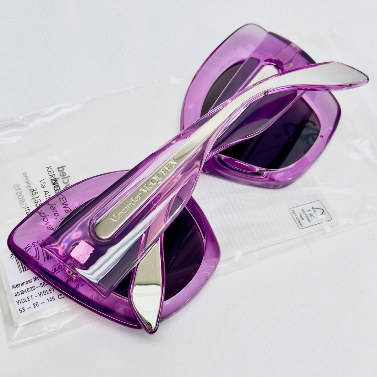 Alexander McQueen Cat Eye Sunglasses, rarer Purple Gradient Lenses AM0299S Alexander McQueen: Alexander McQueen Presents Its Spring  main image 3