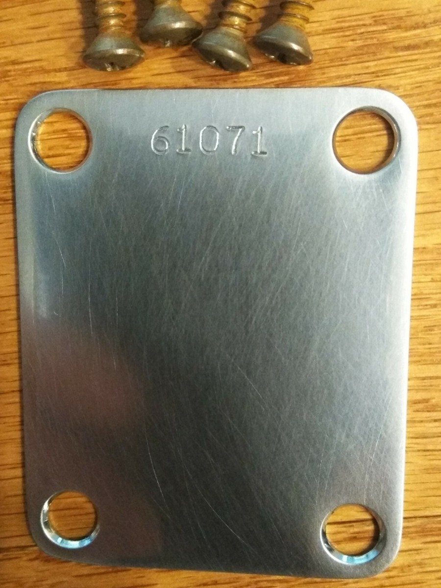 AGED Stamped Neck Plate For EVH Frankenstrat/Frankenstein Serial