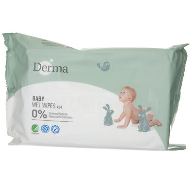 Derma Eco Baby Feuchttücher, 64 Stück