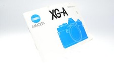 Minolta XG-A Owner's Instruction Manual Guide G554