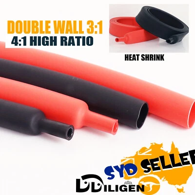 Marine Heat Shrink Cable Wire Sleeving Strong Adhesive Form Moisture-tight seal - image 1 of 4