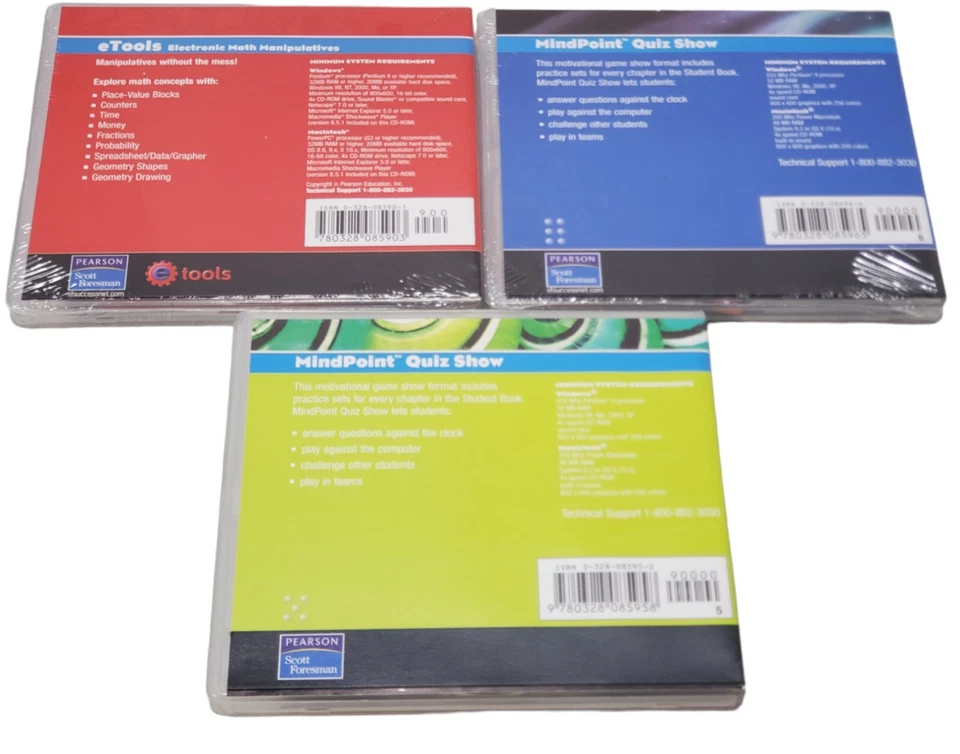 Scott Foresman Lot Of 3 Mathematics Educational Software Games Win/Mac - Image 2 of 4