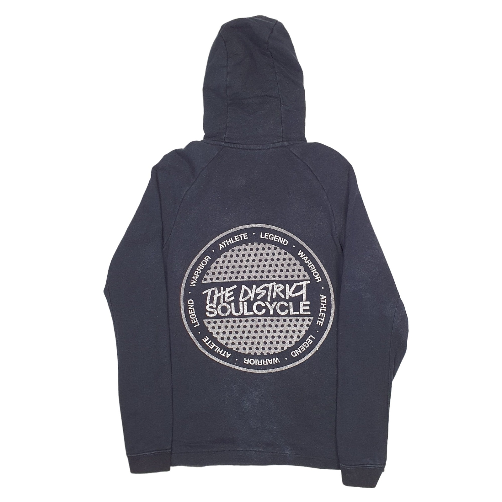 NIKE Quarter Zip Hoodie The District Soulcycle Cotton Jumper Sweatshirt Mens S image 3