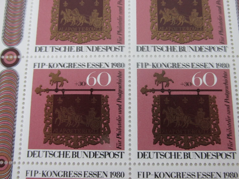 Briefmarken-Fehldruck, Kleinbogen Mi-Nr. 1065, postfrisch - Bild 4 von 4