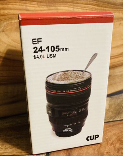 NEW Camera Lens Cup ef 24-105mm f/4l is usm Drink Wear - Afbeelding 1 van 9