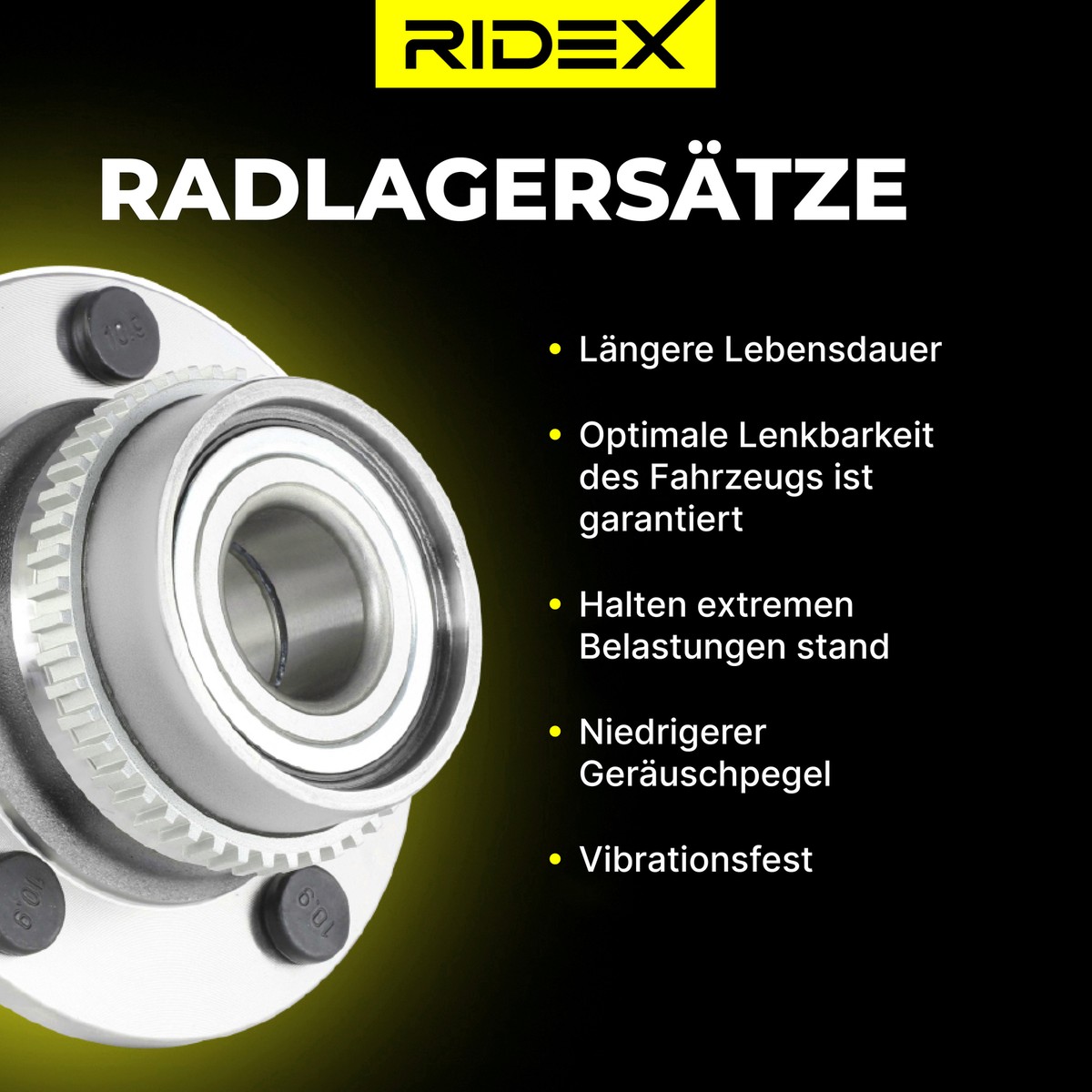 RIDEX 654W1372 Radlagersatz für LAND ROVER Range Rover Evoque 
