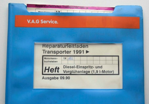 VW Transporter T4, Diesel-Einspritz-/Vorglühanlage 1.9 l-Motor, Reparaturleitf.