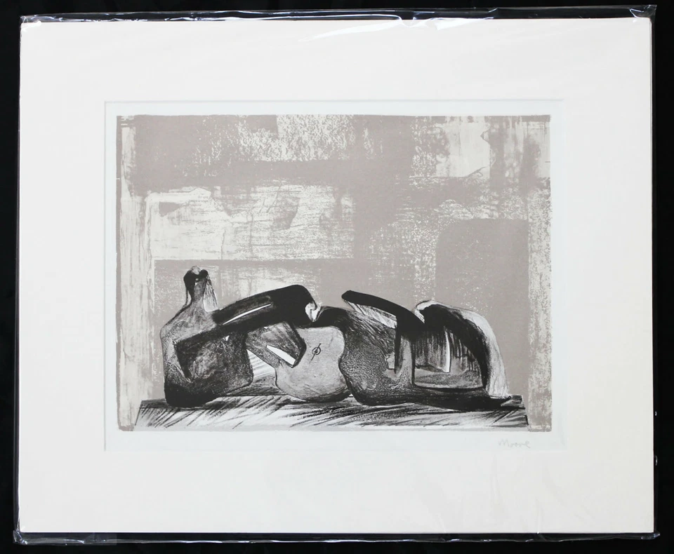 Henry MOORE Mid Century Modern Lithograph 50s/60s/ Bertoia & Eames Era (NO RES) Foto 2 de 4