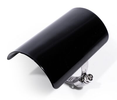 Motorrad Auspuff Hitzeschild 43cm | Carbon Black Abdeckung | Anti-Verbrennungsschutz Universal