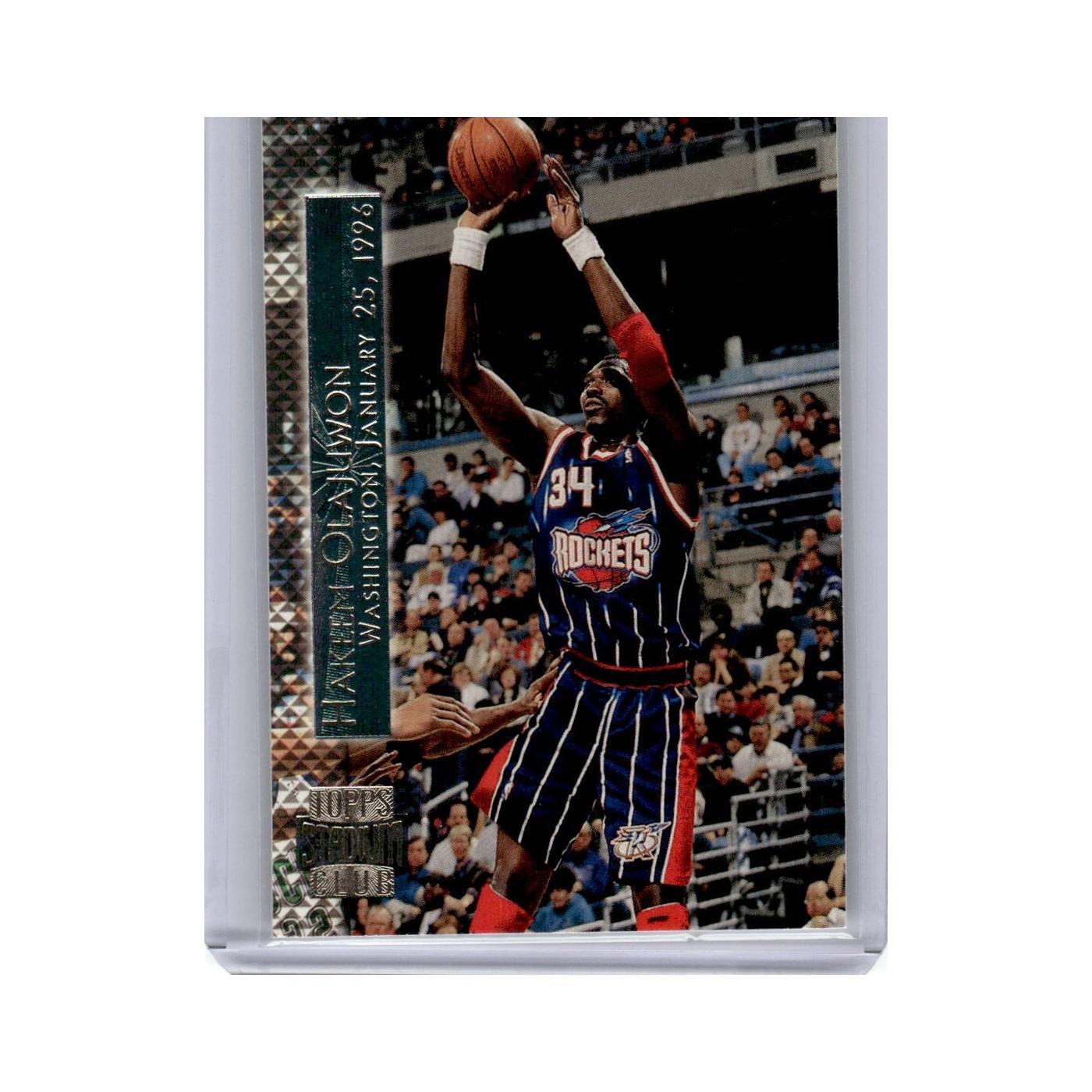 Hakeem Olajuwon 1996 Topps Stadium Club #SM4 Houston Rockets Basketball Card NM