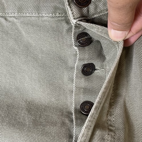 Free People NWT Distressed Frayed Hem Button FlyShorts Womens Size 31 Army Green - Picture 5 of 12