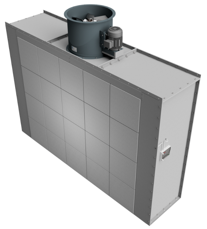 10' Wide X 7' Tall Spray Paint Booth Exhaust Wall (3 Phase) Free