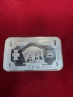 VINTAGE AMERICAN BUFFALO SilverTowne 1oz  999 Fine Silver Bar 1 oz