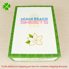 Miami Beach Sweets Vanilla Corona Empty Cigar Box 6.25" x 4.75" x 2"