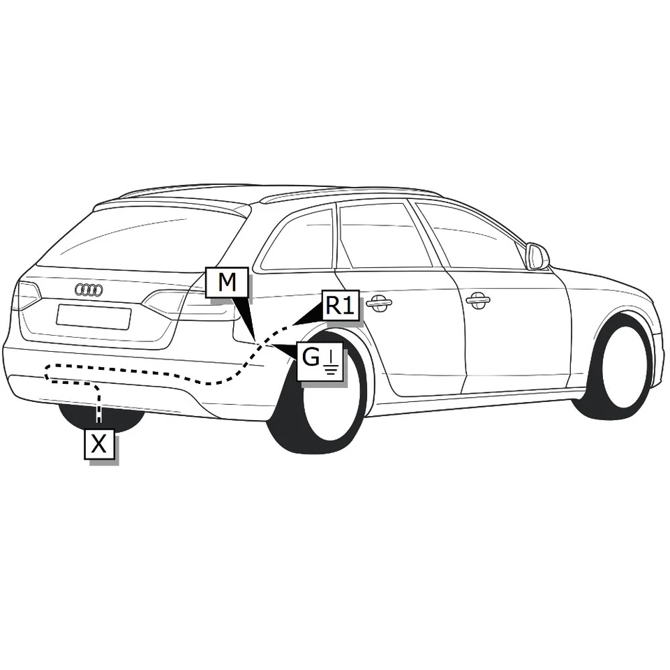 Für Audi A4 8K Limousine 07-15 GDW Anhängerkupplung abnehmbar mit 7polig spezi. - Bild 3 von 3