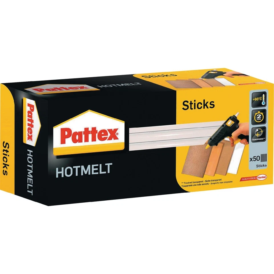 HENKEL AG & CO. KGAA ABT. A. A. G KAM HW Heißklebepatronen Hot Sticks L.200mm 500g 25 St.PATTEX