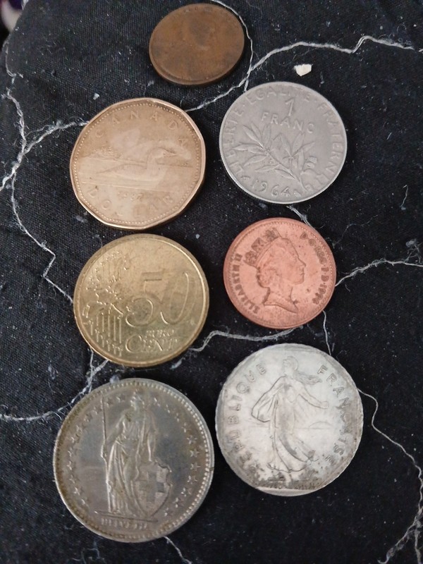 Small 7 Coin Lot World Coins USA Also