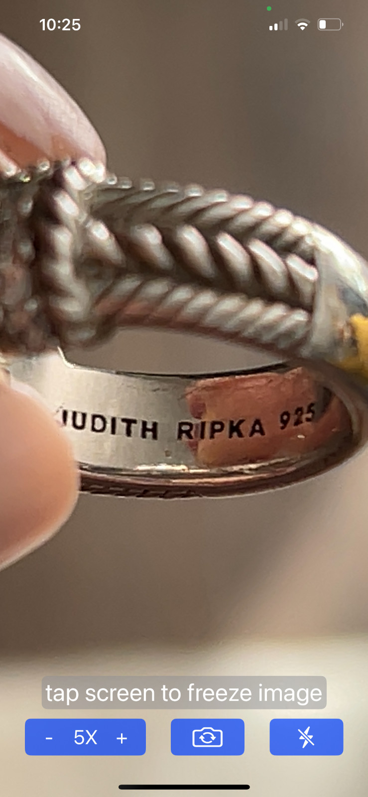 judith ripka stackable ring set, sterling silver,… - image 4