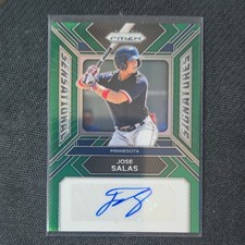 Panini 2024 Prizm Jose Salas Twins Green Prizm Autograph #SS-JS