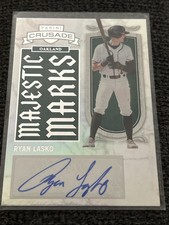 2025 Panini Crusade - Majestic Marks #12 Ryan Lasko Autograph Oakland Athletics