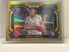 2024 Prizm Draft Picks KAMILLA CARDOSO True Gold Rookie Variation 04/10 Sky