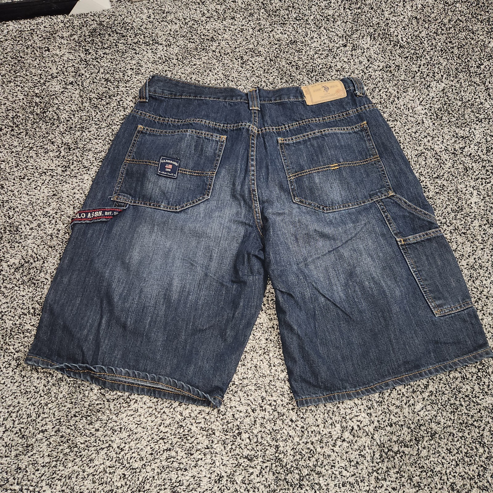Vtg US Polo Assn Shorts Men 36 Carpenter Jorts Baggy Y2K 2000s Skater Punk Grung