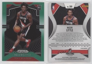 2019-20 Panini Prizm Rookie Green Prizm Nassir Little #269 Rookie RC