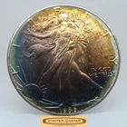 1986 American Silver Eagle 1 oz .999 Silver, Both Side Toned - #C59461NQ
