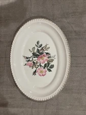 Vintage The Harker Pottery Co. 22 KT. Gold Royal Gadroon Oval Serving Platter