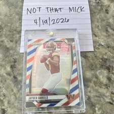 2024 Panini Prizm Red White & Blue Jayden Daniels Rookie #347 Commanders NFL