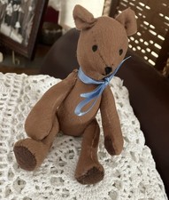 Mini 6 In Teddy Bear Fully Jointed Handmade Small miniature brown