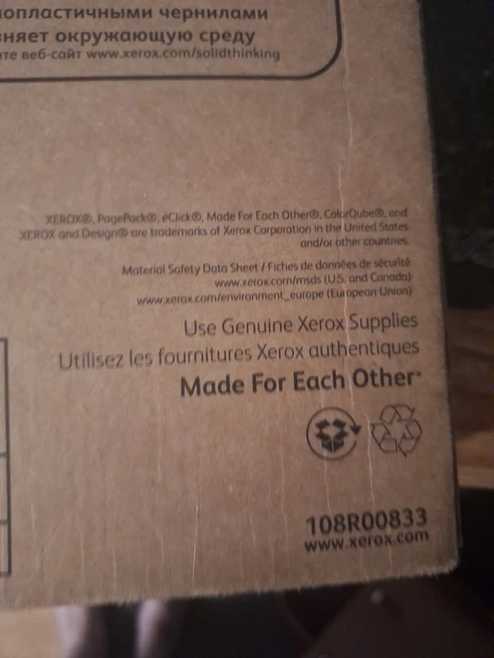 Genuine Original Xerox ColorQube 9201 9202 9301 9302 Inks 4 Cyan p/n 108R00829 - Image 4 of 4