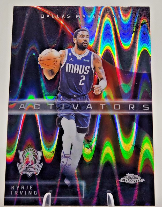 2025-26 Chrome Activators Ray Wave Refractor #AC-10 Kyrie Irving Mavericks