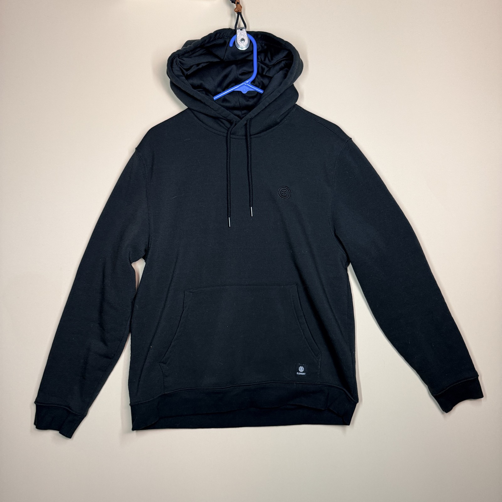Black Hoodie Hoody Pullover Men's Size Medium M