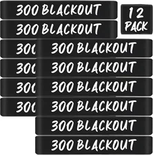 12 Pack Magsaddle .300 Blackout Magazine Marking Bands Black-White-12Pack 