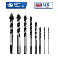 8-Pc Tungsten Carbide Drill Bit Set for Versatile Material Types, Sizes 3-16mm