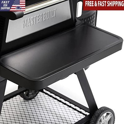 Gravity Series 560 Charcoal Grill Smoker Front Folding Shelf Black Alloy Steel