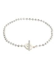 Gucci Womens Boule Chain Silver Bracelet