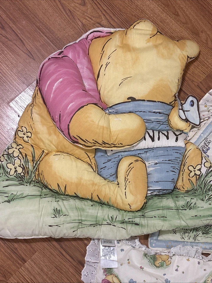 Juego de 6 piezas de ropa de cama de cuna de bebé clásico de Disney de colección 94/95 rojo calliope Foto 2 de 4