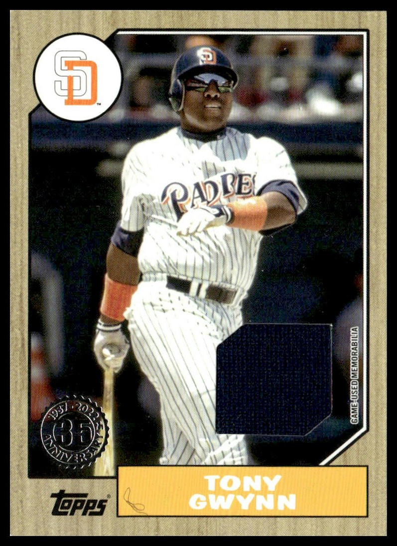 Tony Gwynn #87R-TG 2022 Topps 1987 Topps Baseball Relics (Series 1)