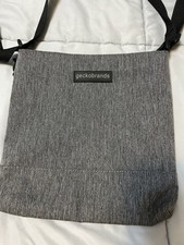 Geckobrands Gray Crossbody Travel Bag Adjustable Strap Zip Top Lightweight