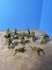 Marx Battleground Waxy Green Plastic Medical Soldiers 1970s Figures Vtg Lot 13