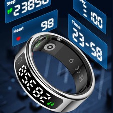 R11C Smart Ring with Display Heart Rate Sleep Monitor Waterproof