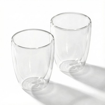 LEONARDO HOME Doppelwandbecher DUO 2er Set | 0,3 l | Glas