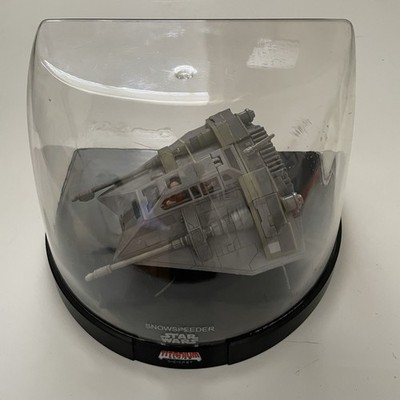 VTG Star Wars Titanium Series Snowspeeder Die Cast Ship w/ Display Case