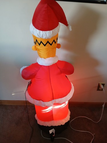 Walgreen Exclusive Gemmy The Simpsons 4ft Santa Homer Airblown Inflatable - Picture 3 of 5
