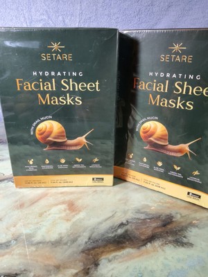 Satare Hydrating Facial Sheet Masks With Snail Mucin