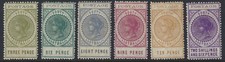 1902 South Australia #121 123 124 125 126 128 MH CV #126 Queen Victoria