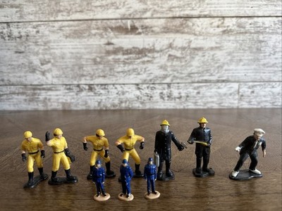 Vintage Remco & Other Brands Service Figures Toys Policeman Firemen Construction