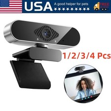 1080P Full HD USB Webcam for PC Desktop Laptop Web Camera with Microphone US New